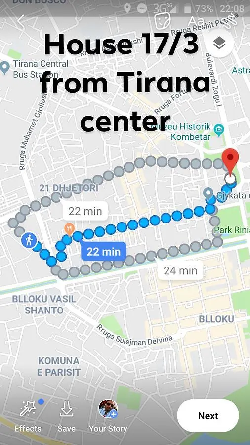 Appartamento Private Flat In House 17 Tirana