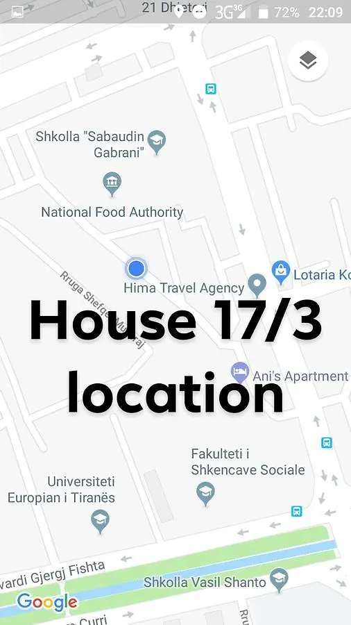 Private Flat In House 17 Apartment Tirana Homestay